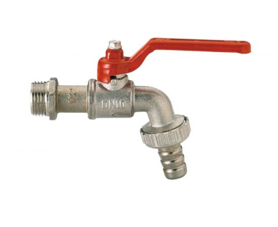 Шаровой кран ITAP GAR сливной с нейлоновым штуцером, рукоятка-рычаг 1/2"" /15/135/ 174/1/2 1740012 