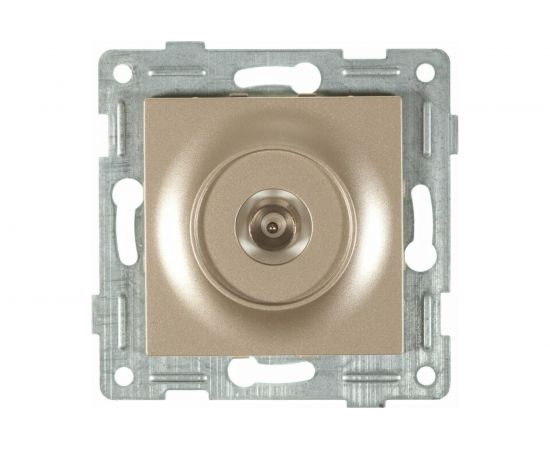 Механизм антенной розетки GUSI ELECTRIC Ugra одинарной, СУ, шампань С11А1-027 