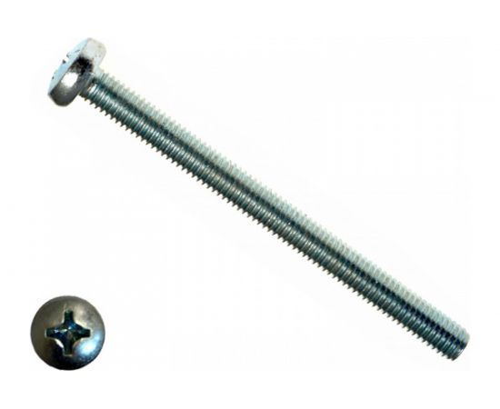 Винт КРЕП-КОМП полуцилиндрическая головка, цинк DIN7985 4х14 90шт вц414мф 