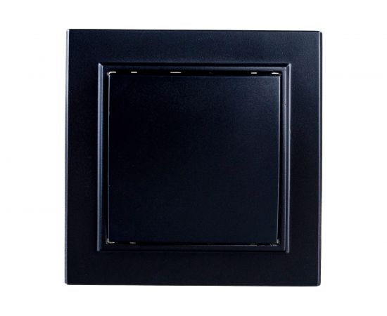 1-клавишный выключатель STEKKER PSW10-9003-03, 250V, 10А, серия Эрна, черный 39472 