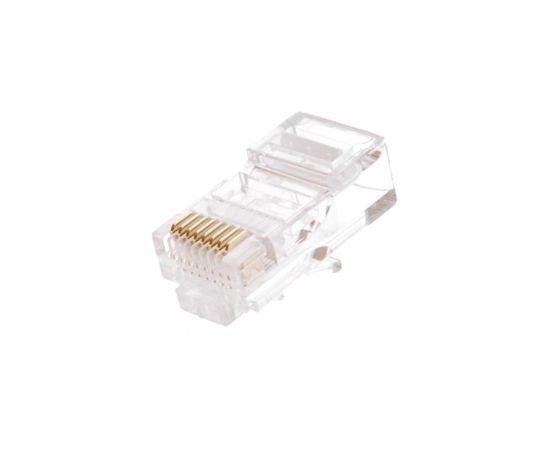Коннектор NETLAN RJ45/8P8C, категория 5e, 3 мкд, универсальный, 1000шт. EC-UP8P8C-5E-003-TR-1000 