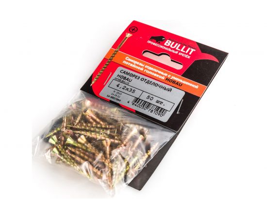 Отделочный саморез тип HOBAU BULLIT 4,2х35 50 шт. 14-0017060 