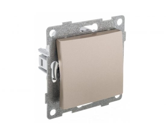 Механизм выключателя GUSI ELECTRIC Bravo 1кл., СУ, 10А, 250В, шампань С10В1-027 