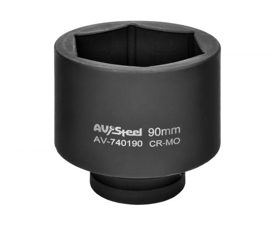 Головка ударная шестигранная удлиненная (90 мм; 1DR) AV Steel AV-740190 
