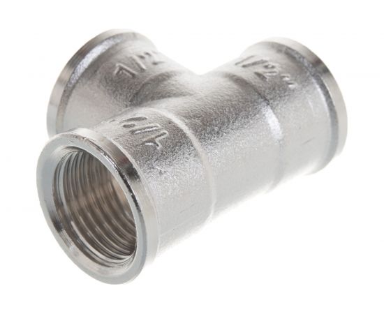 Тройник FV-PLAST FV-Brass равнозначный ВР 1/2 AA458100012 – изображение 2