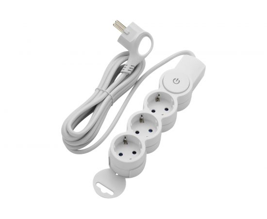 Удлинитель duwi 3 гнезда, с выключателем, с землей, со шторками, 3 м 32008 3 – изображение 2