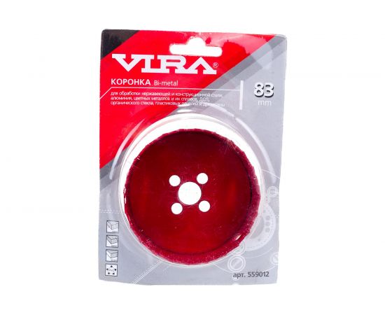 Коронка Bi-metal 83 мм VIRA 559012 – изображение 2