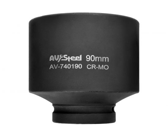 Головка ударная шестигранная удлиненная (90 мм; 1DR) AV Steel AV-740190 – изображение 2