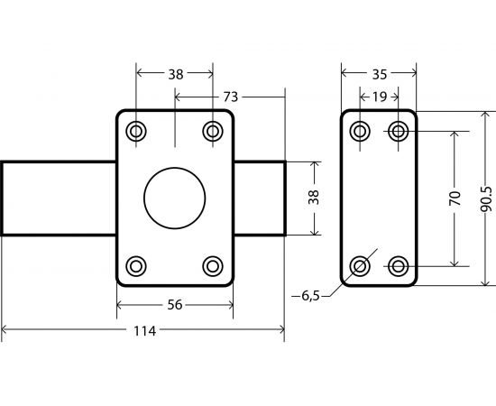 Накладной замок Аллюр ЗН6А 7096 – изображение 2