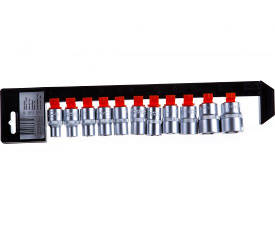 Набор головок шестигранных DR1/2"", 8-24 мм, 11 шт. АвтоDело 39850 15438 – изображение 2