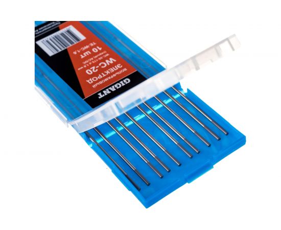 Электроды вольфрамовые WС-20-175 (10 шт; 1.6 мм; серый; AC/DC) Gigant TE-WC-1,6 – изображение 2