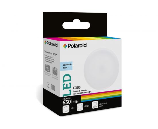 Светодиодная лампа Polaroid 220V GX 9W 6500K GX53 630lm PL-GX5386 – изображение 2