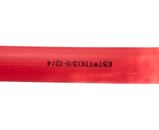 Термоусадочная клеевая трубка КВТ, ТТК 3:1-12/4 красная 67235 – изображение 3