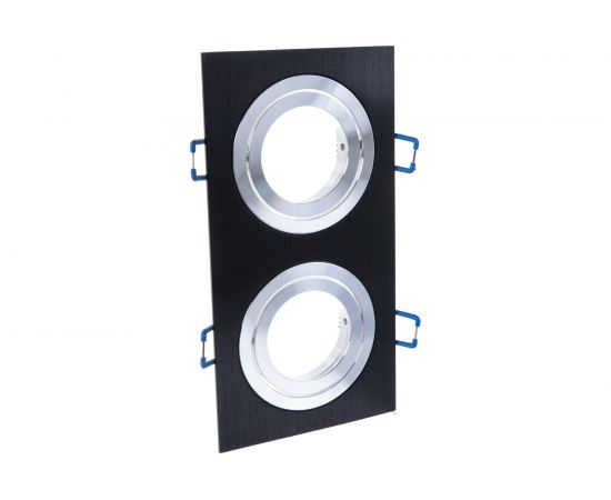 Потолочный встраиваемый светильник FERON MR16 G5.3, черный DL2802 32641 – изображение 3