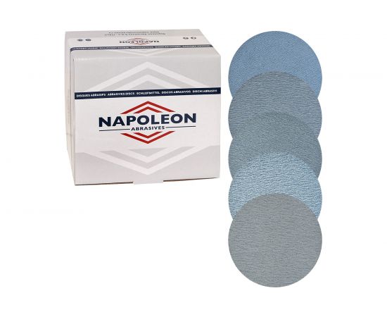 Набор шлифовальных кругов на липучке PROFESSIONAL 50 шт, 125 мм, P320-800, без отверстий NAPOLEON NPF-FINE-PRO-125-0 – изображение 3