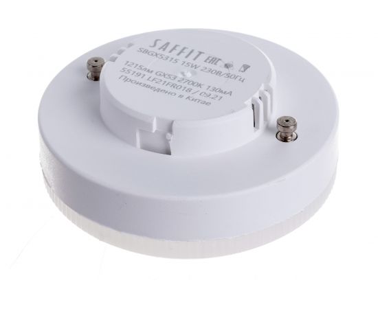 Светодиодная лампа SAFFIT SBGX5315 GX53 15W 2700K 55191 – изображение 3
