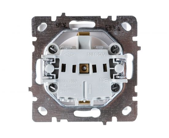 Розетка Nilson 1-местн. СУ с заз. конт. с защитной шторкой, TOURAN-ALEGRA-THOR, белый 24110419 – изображение 4