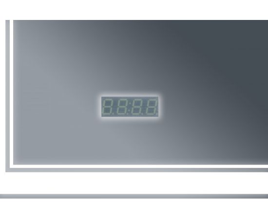 Зеркало Бриклаер Эстель 2 120, с подсветкой LED, на взмах руки, часы 4627125414336 – изображение 5