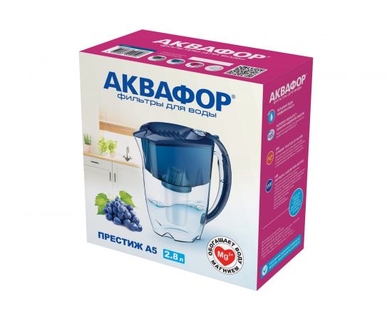 Водоочиститель кувшин Аквафор Престиж черный – изображение 5