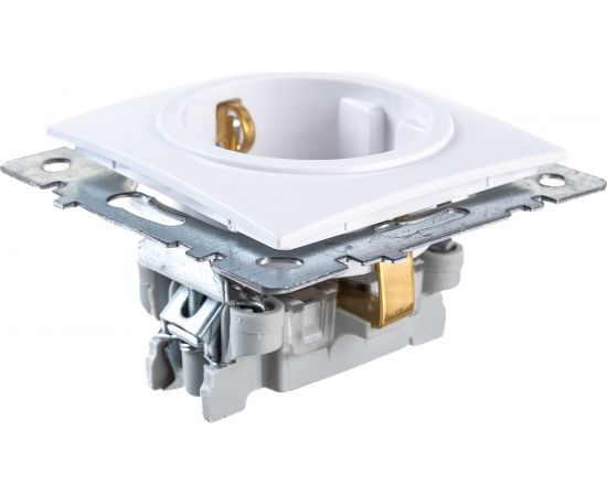 Розетка Nilson 1-местн. СУ с заз. конт. с защитной шторкой, TOURAN-ALEGRA-THOR, белый 24110419 – изображение 5