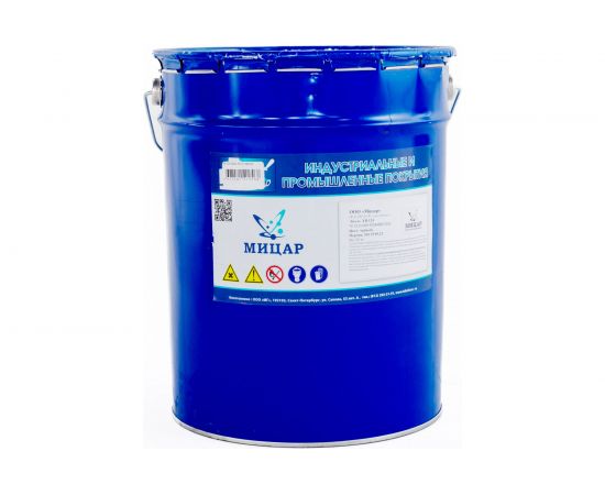 Атмосферостойкая эмаль Мицар ХВ-124 20 кг чёрный 923 