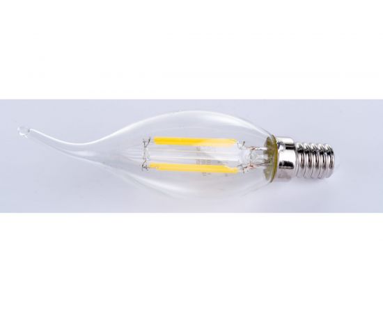 Светодиодная нитевидная лампа Фарлайт прозрачная свеча на ветру СW35 11Вт 4000К Е14 FAR000125 