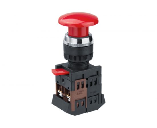 Кнопка Navigator NBI-B-05 Грибок, d22мм, NO+NC 82813 