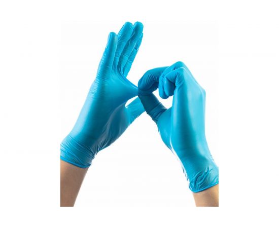 Нитриловые перчатки Фабрика перчаток Wally Plastic, голубые, р.S, 50 пар Перч-нитр-WallyPl-S 