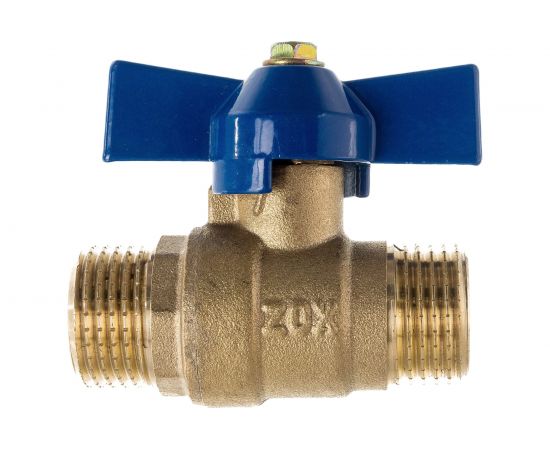 Шаровой кран Zox 1/2 нар/нар, бабочка 519282 
