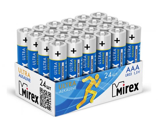 Батарея Mirex, щелочная LR03 / AAA 1,5V 24 шт showbox 23702-LR03-B24 
