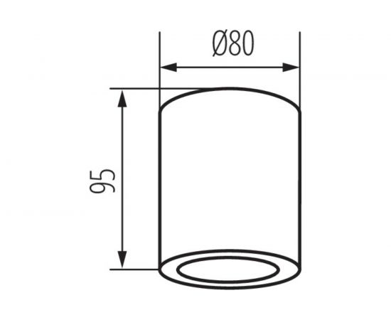 Влагозащищенный точечный накладной светильник KANLUX SANI IP44 DSO-B 29240 – изображение 2