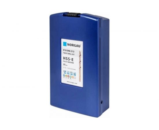 Набор сверл HSS-Co Typ N DIN338 (25 шт; 1-13x0.5 мм) NORGAU 010046213 – изображение 2