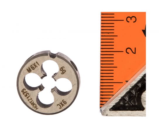 Плашка М 6 х1 9ХС HORTZ 203994 – изображение 2