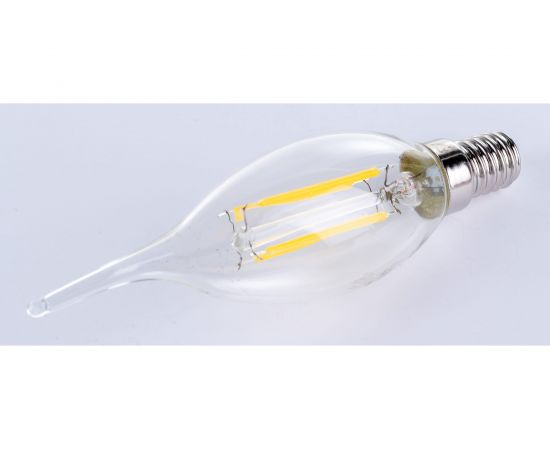 Светодиодная нитевидная лампа Фарлайт прозрачная свеча на ветру СW35 11Вт 4000К Е14 FAR000125 – изображение 2