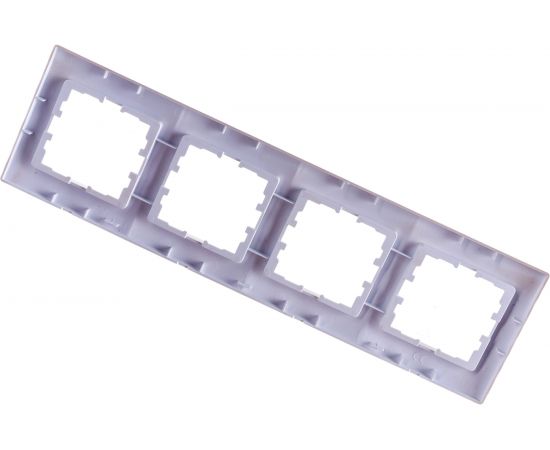 Четырехместная горизонтальная рамка LEZARD KARINA б/ вст жемчужно-белый перламутр 707-3000-149 – изображение 2