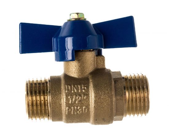 Шаровой кран Zox 1/2 нар/нар, бабочка 519282 – изображение 2