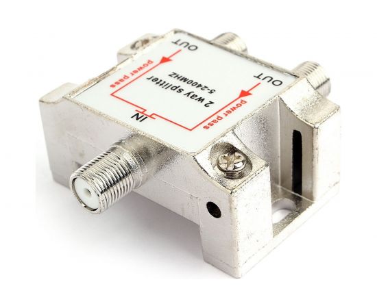 Профессиональный ТВ сплиттер Cablexpert на 2 телевизора, Power Pass 5-2400MHZ AS-TV-PP-02 – изображение 2