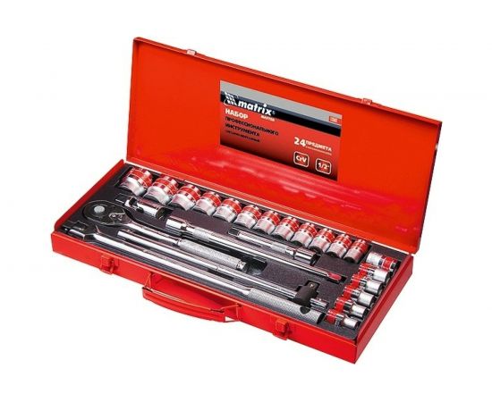 Автомобильный набор инструмента с квадратом 1/2" MASTER MATRIX 13582 – изображение 2