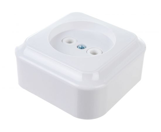 Розетка Bylectrica 1-местная ОУ, серия ПРАЛЕСКА, белый, РА16-255 – изображение 3