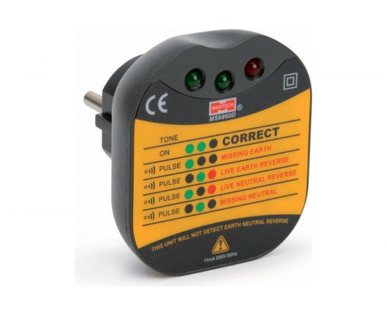 Цифровой тестер электросети для евро-розеток Mastech MS6860D 58485 – изображение 3