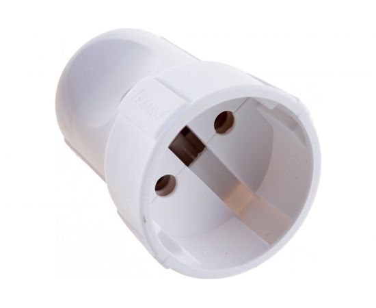 Штепсельная розетка Lezard Accessories без заземления белая 715-1600-606W – изображение 3