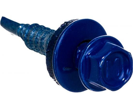 Кровельные саморезы ВИРТУОЗ 5,5х32 мм, RAL 5002, ультрамарин, 150 шт. 600-23971 – изображение 3