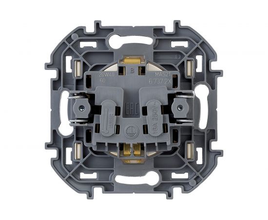 Розетка Legrand 2К+З - немецкий стандарт - 16 А - 250 В - INSPIRIA - слоновая кость 673721 – изображение 3