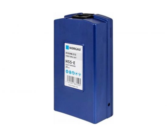 Набор сверл HSS-Co Typ N DIN338 (25 шт; 1-13x0.5 мм) NORGAU 010046213 – изображение 3