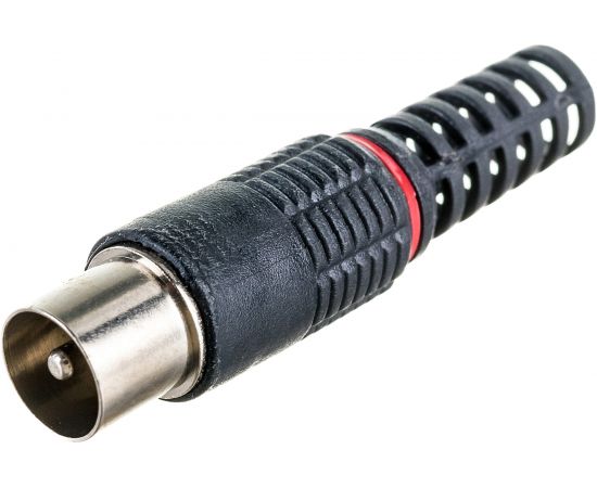 Разъем TV ЭРА штекер, без пайки, черный, пакет, 1 шт RTV051 Б0048307 – изображение 3