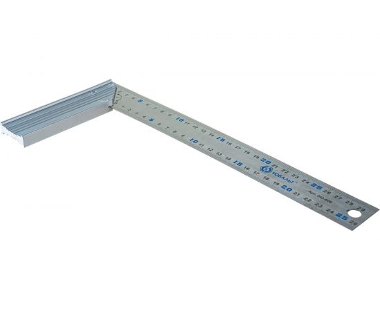 Столярный угольник 300мм, нерж.сталь, алюминиевое основание КОБАЛЬТ 243-608 – изображение 3