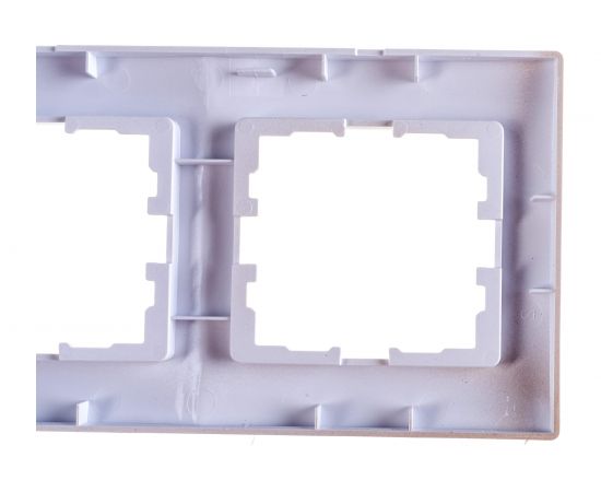 Четырехместная горизонтальная рамка LEZARD KARINA б/ вст жемчужно-белый перламутр 707-3000-149 – изображение 4