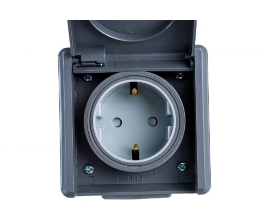 Розетка Bylectrica РА16-0152 03 1ОП з.к шторки IP55, серия ПРАЛЕСКА АКВА – изображение 4