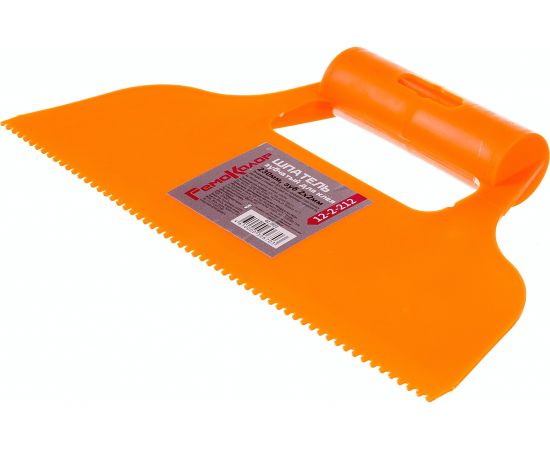 Шпатель для клея РемоКолор пластмассовый, зубчатый, 230мм, зуб 2х2мм, 12-2-212 – изображение 4