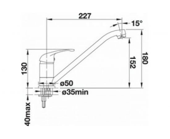 Кухонный смеситель BLANCO DARAS SILGRANIT антрацит 524180 – изображение 4